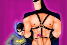 Batgirl Whipping a Hard Cock