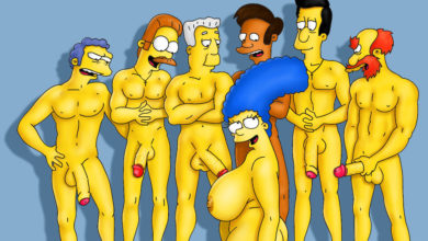 Marge Simpson's Ready for a Gang-Bang