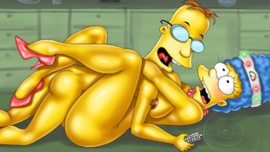 Marge Simpson Seduces Professor Frink