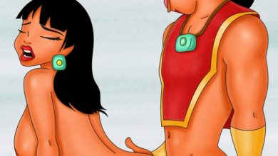 Fantasy goddess Chel tries anal with Tzekel-Kan