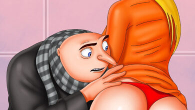 A Nice Upskirt View of Shannon's Big Booty Revealed by Gru